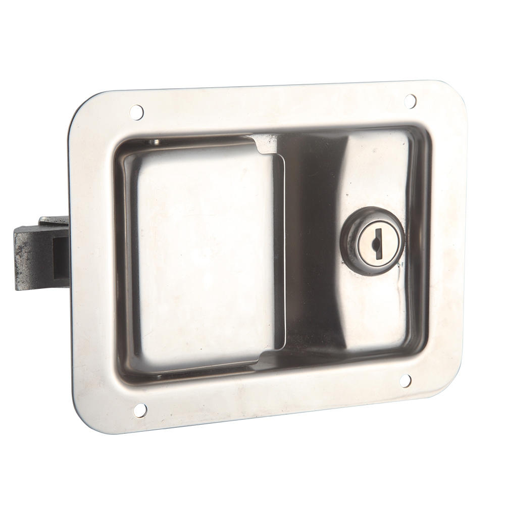 Heavy Duty  Vehicle Door Canopy Stainless Steel 304 Lock With Spring Loaded Paddle Latch Lock details