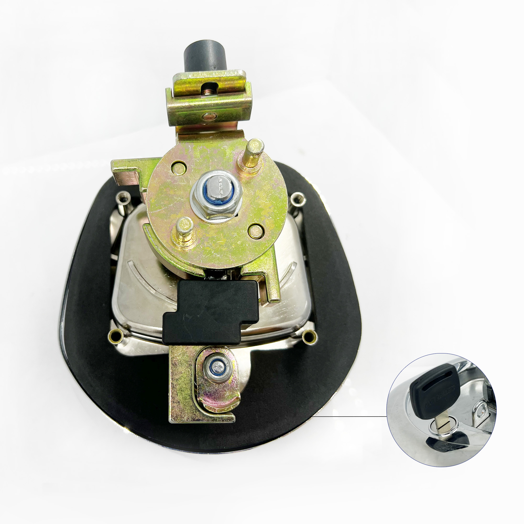 Chroming Zinc Alloy Door Safety Locks Compressed T Handle Latches Caravans Toolbox Truck Car Trailers Whale Tail Lock manufacture
