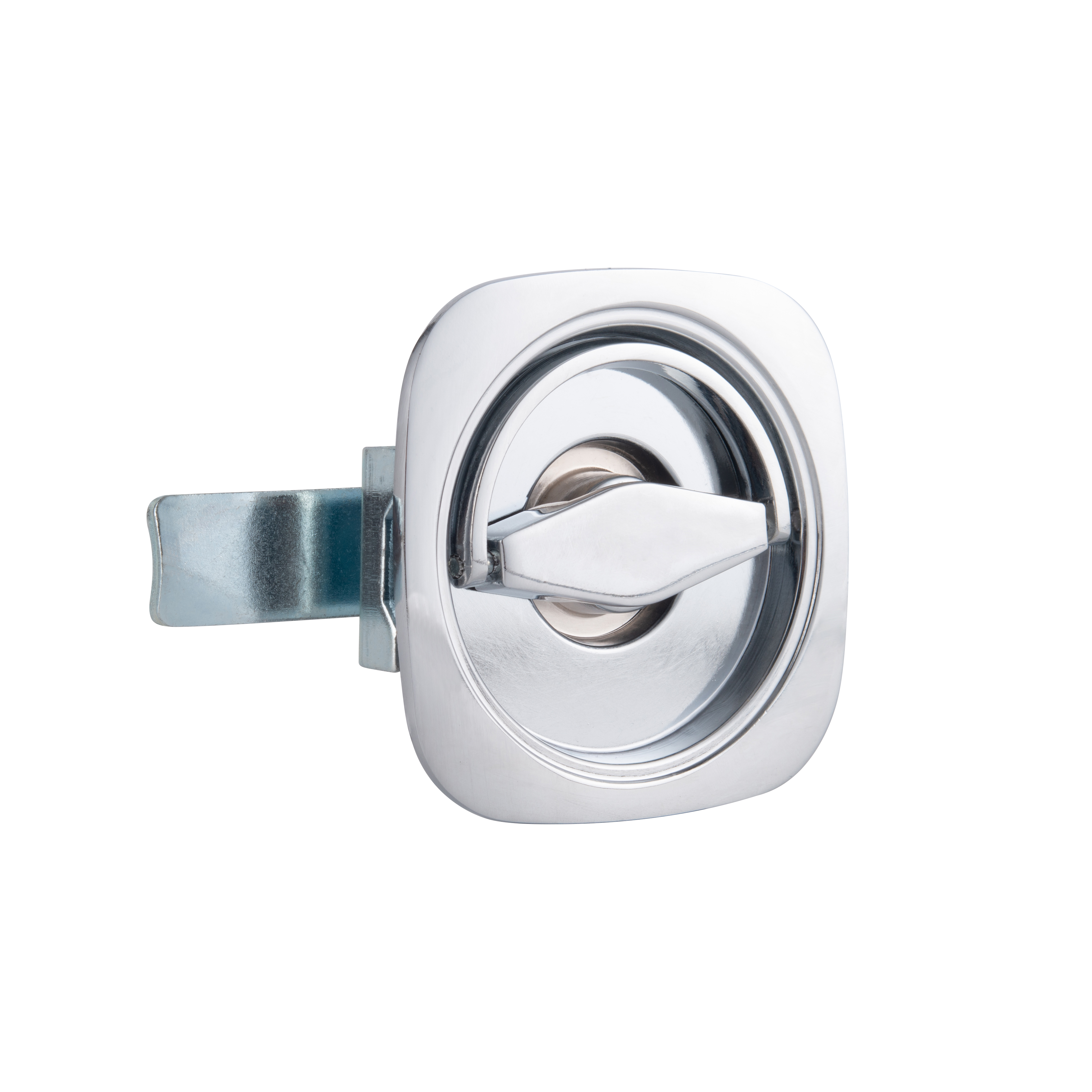 Polished Stainless Steel T-Bar Panel Lock with Key Durable Zinc Alloy Door Fire Cabinet and Door Paddle Lock supplier