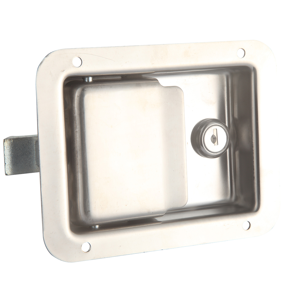 Heavy Duty  Vehicle Door Canopy Stainless Steel 304 Lock With Spring Loaded Paddle Latch Lock manufacture