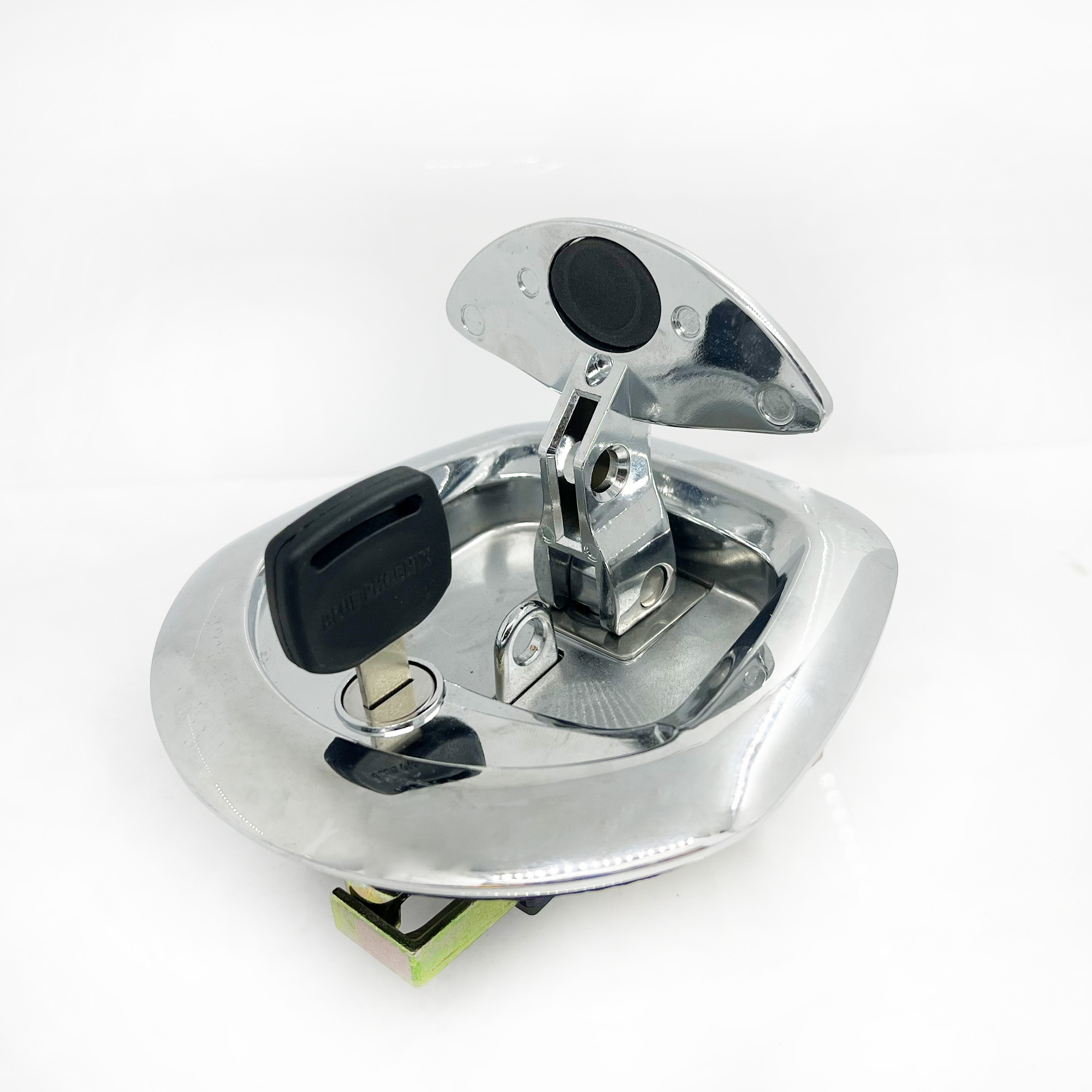 Chroming Zinc Alloy Door Safety Locks Compressed T Handle Latches Caravans Toolbox Truck Car Trailers Whale Tail Lock factory