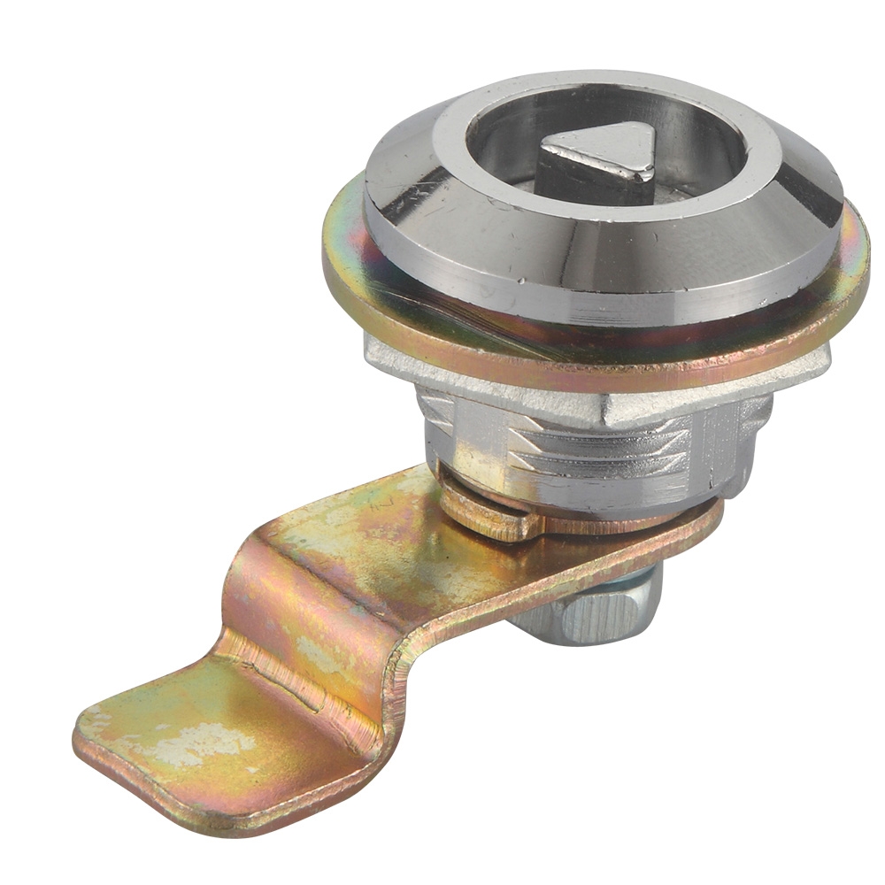 Custom MS710 Series Cabinet Lock Key-Operated Zinc Alloy Carriage Quarter Turn Lock with Waterproof Feature Triangle Shape