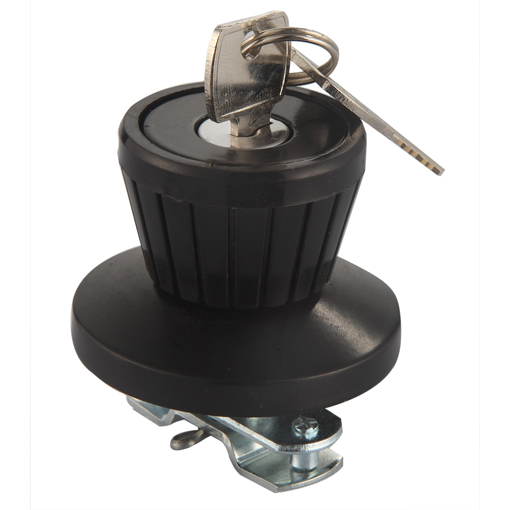 Durable Zinc Alloy and Plastic Handle Latch Lock with Key for Industrial Cabinet Door or Environmental Test Chamber