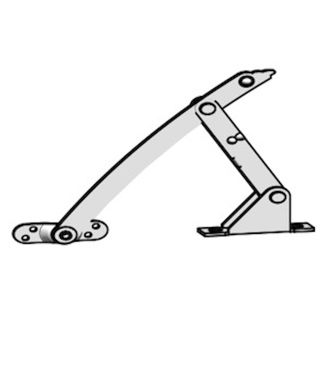 Carbon Steel Fixed Positioner Distribution Box Cabinet Door Window Support Rod Foldable Power Cabinet Hinge